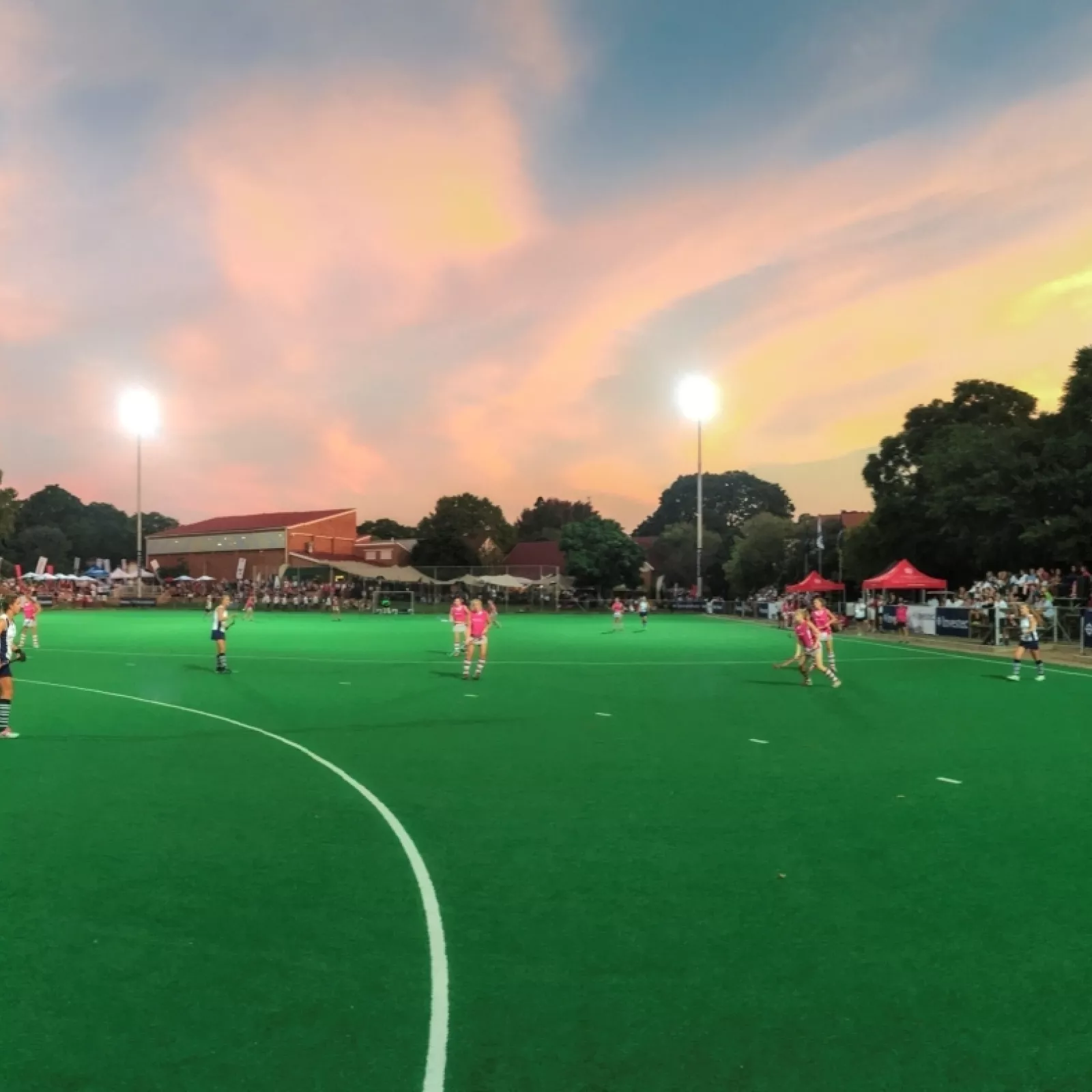 The pta raised funds to purchase lights for the astroturf