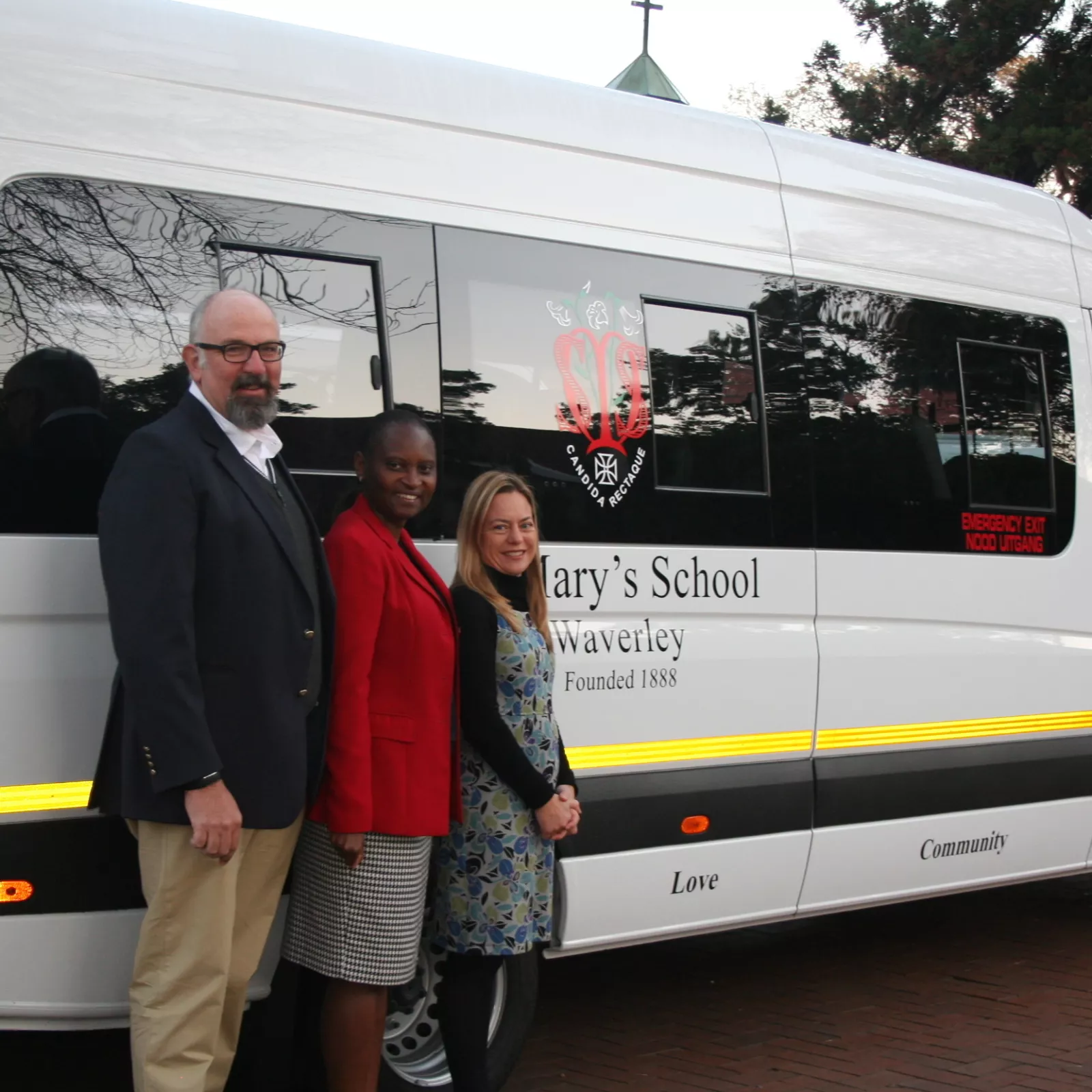 The pta raised funds to purchase two buses for the school