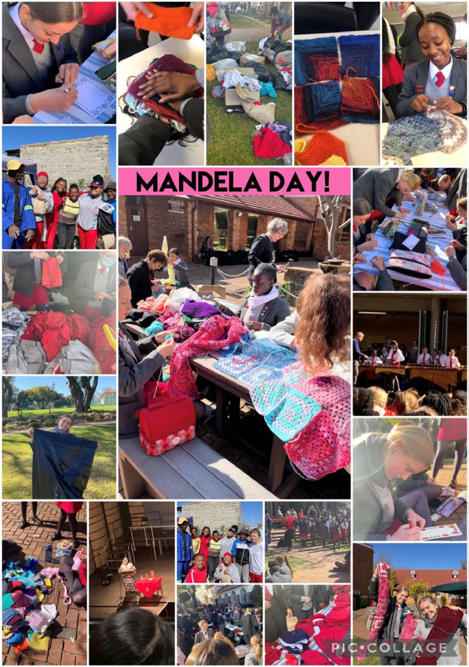 Mandela Day Mrs Makhalanyanes group