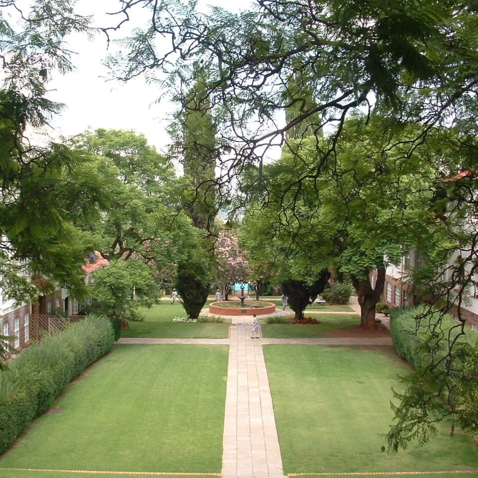 The close and pool shortly before the edge is built
