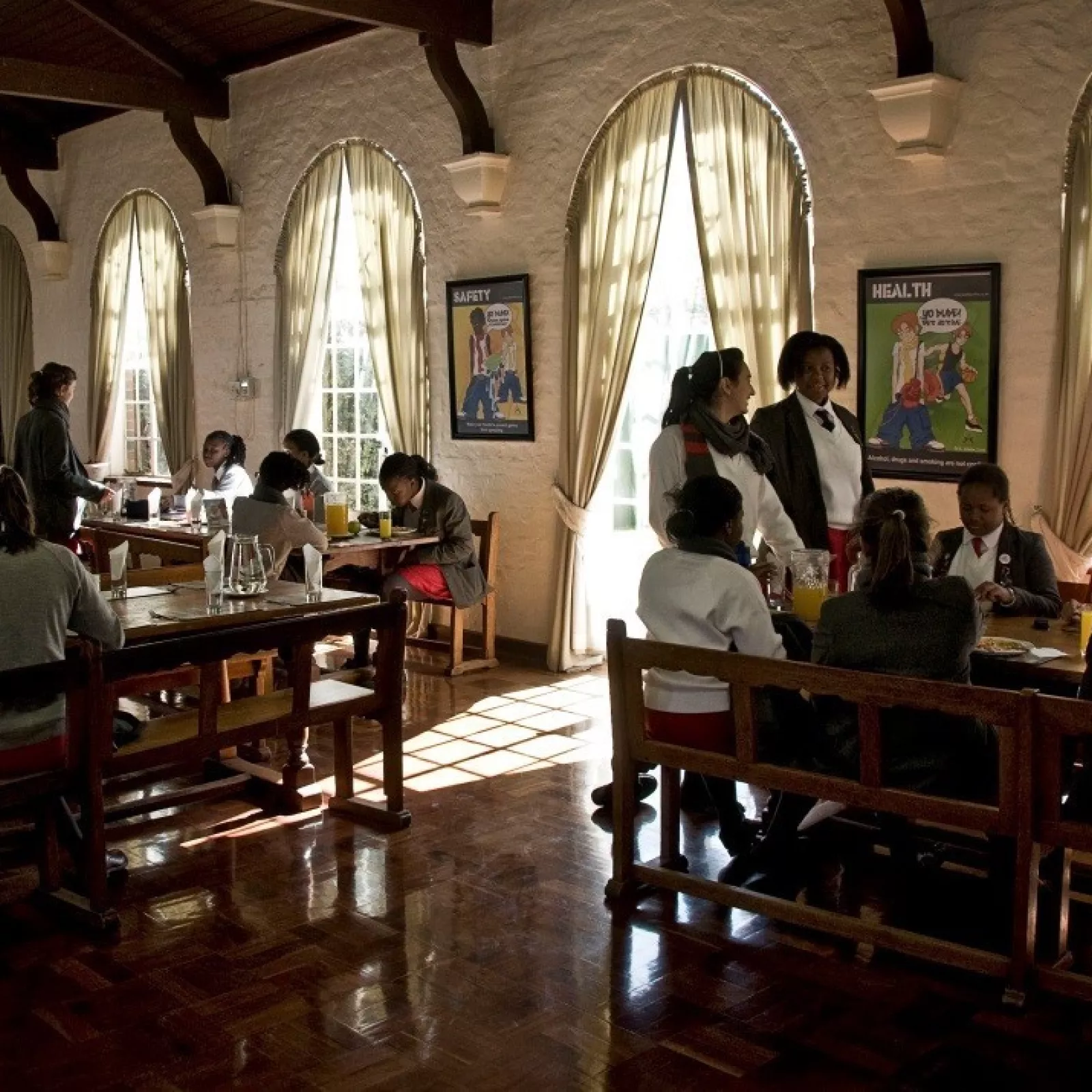 The renovated dining room