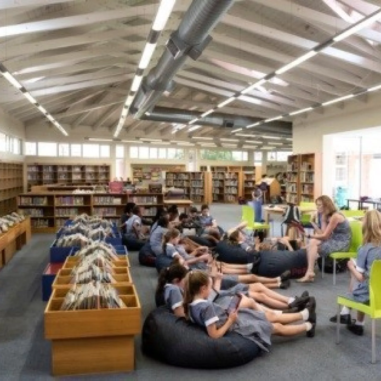 The library in the clare rossouw media centre