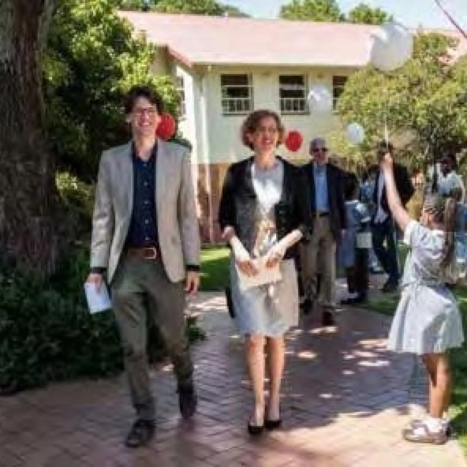Mrs warner and her husband at her inauguration