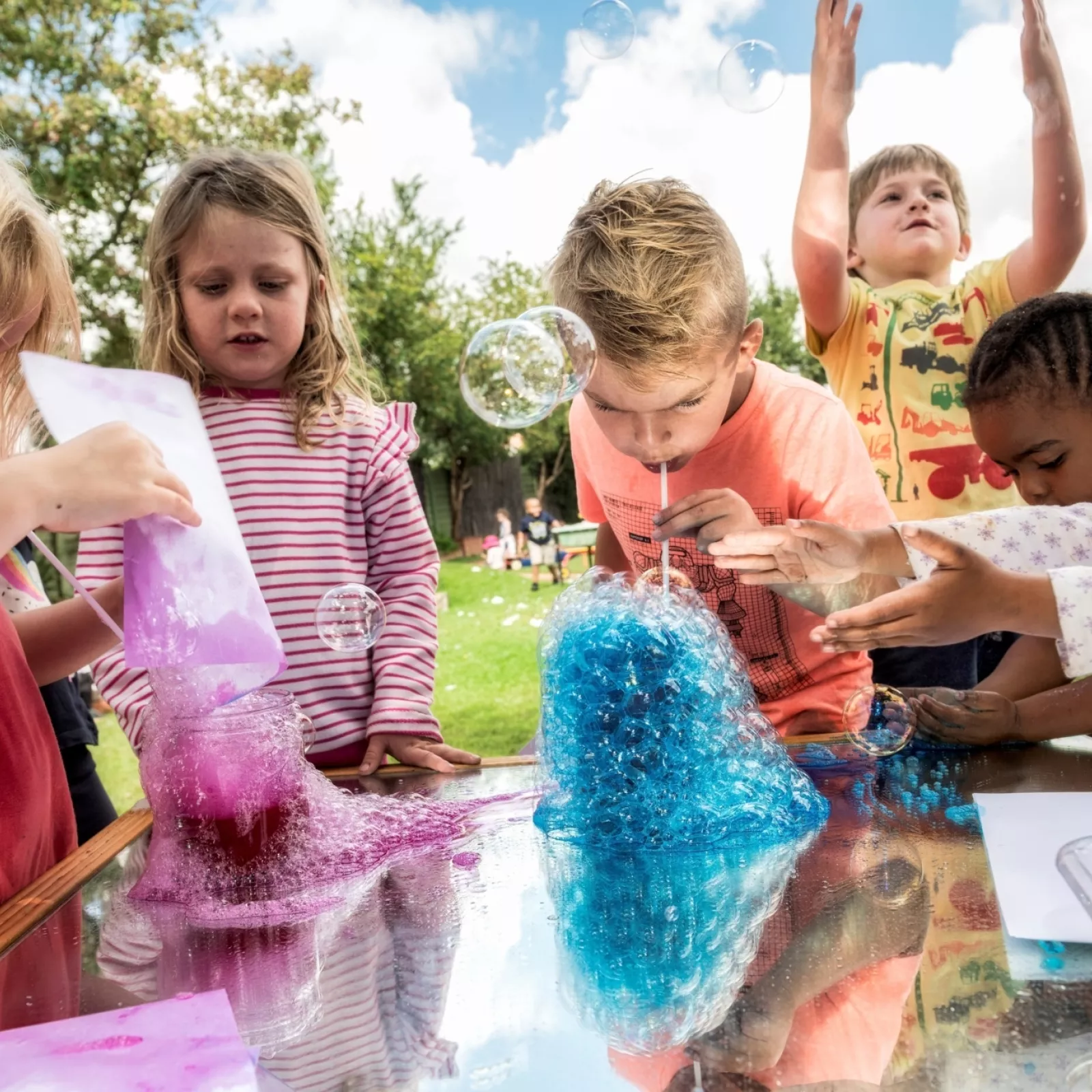 Outside play at little saints