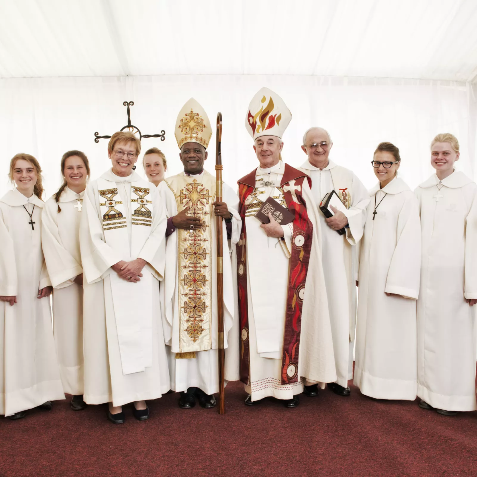 The clerics at the 125 year patronal festival
