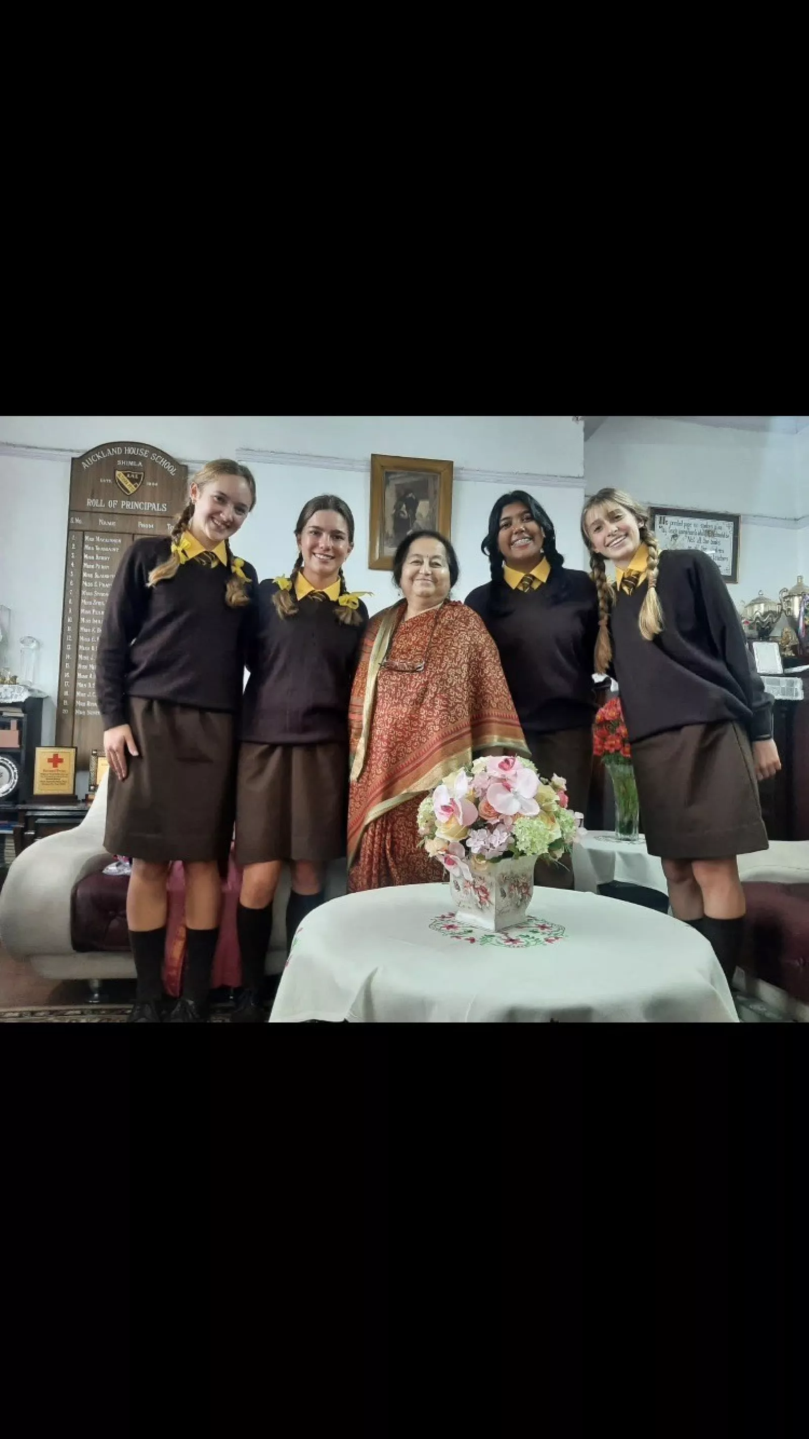 The girls and the Headmistress