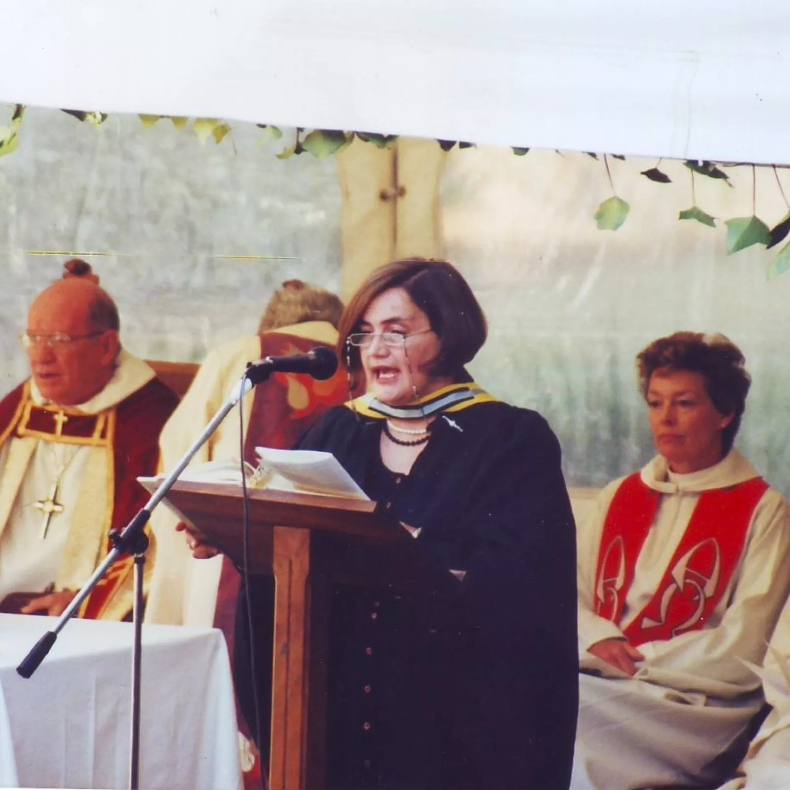 Mrs hallatt at a patronal festival