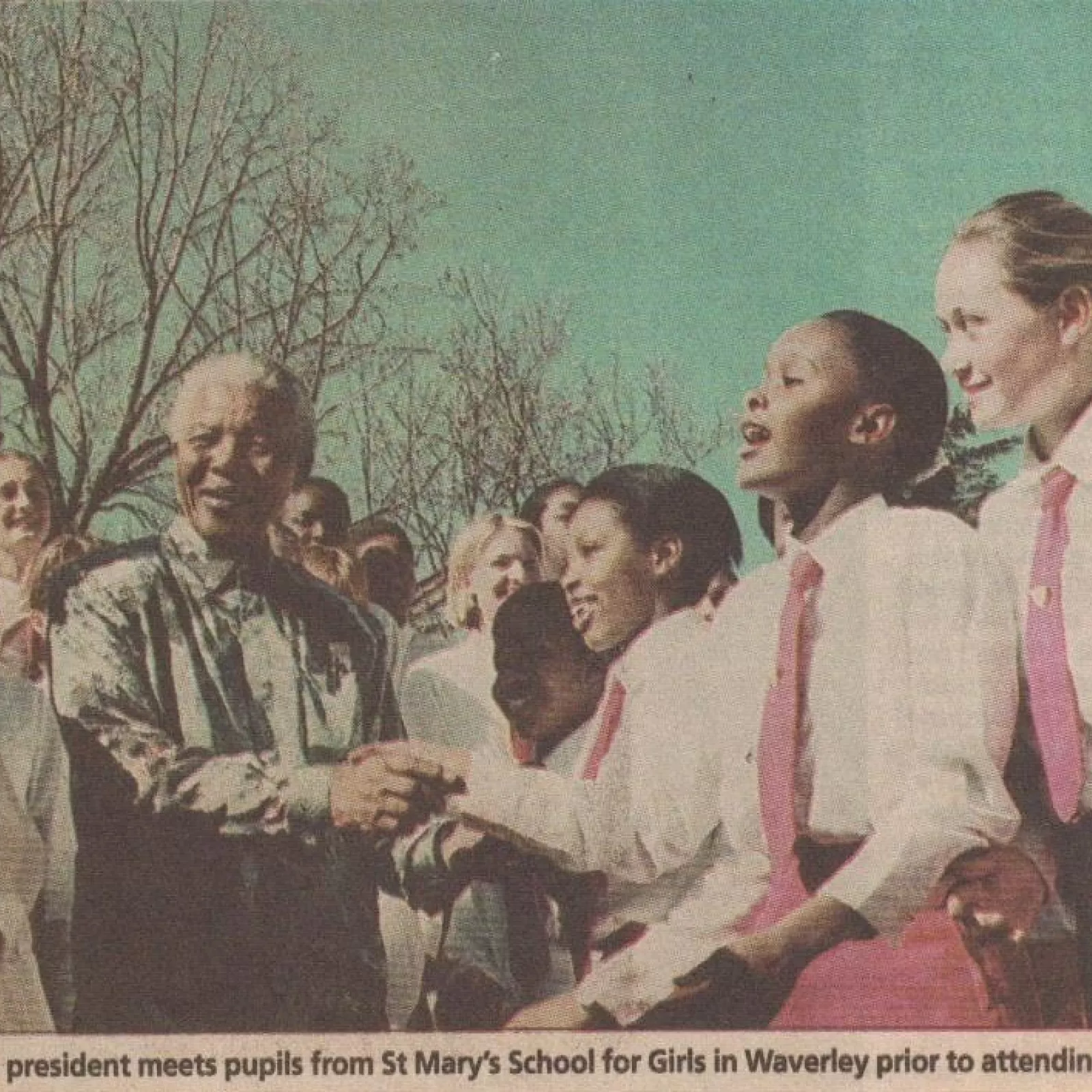 News of madiba Ys visit in the local gazette