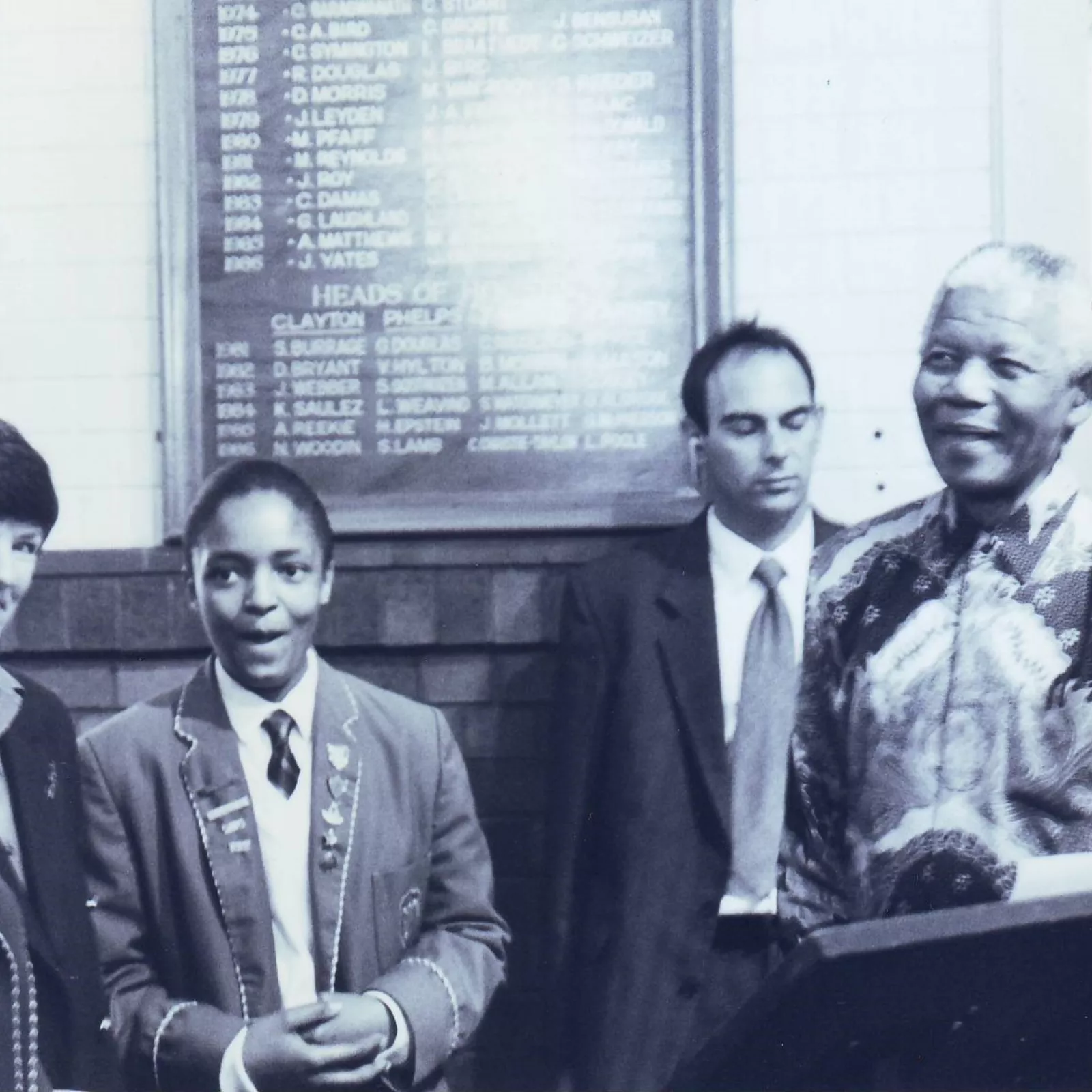 Head girl madichaba mohope welcomes madiba