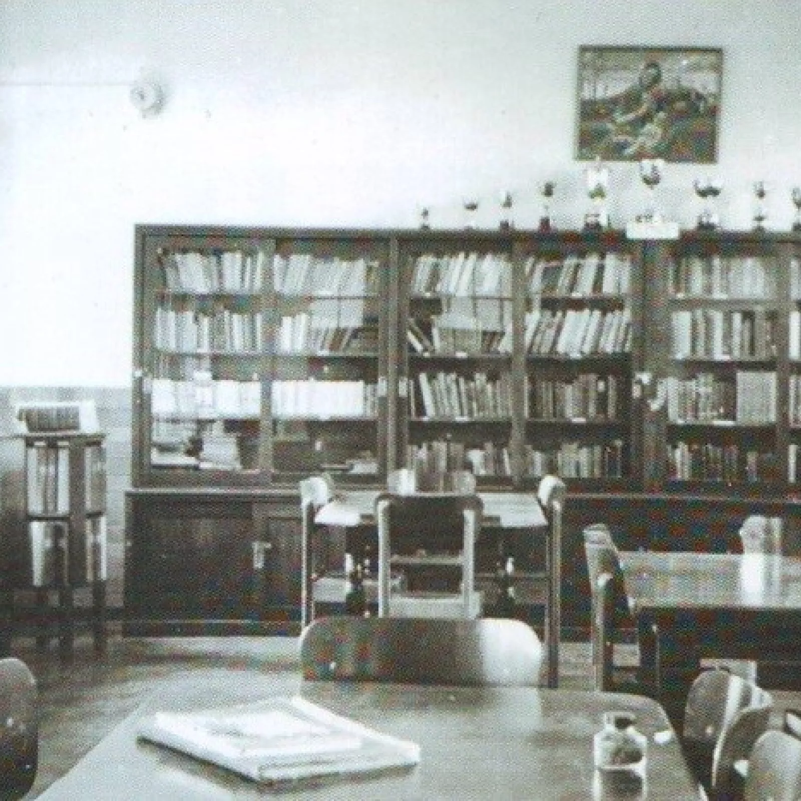 The library is incorporated into a new staffroom