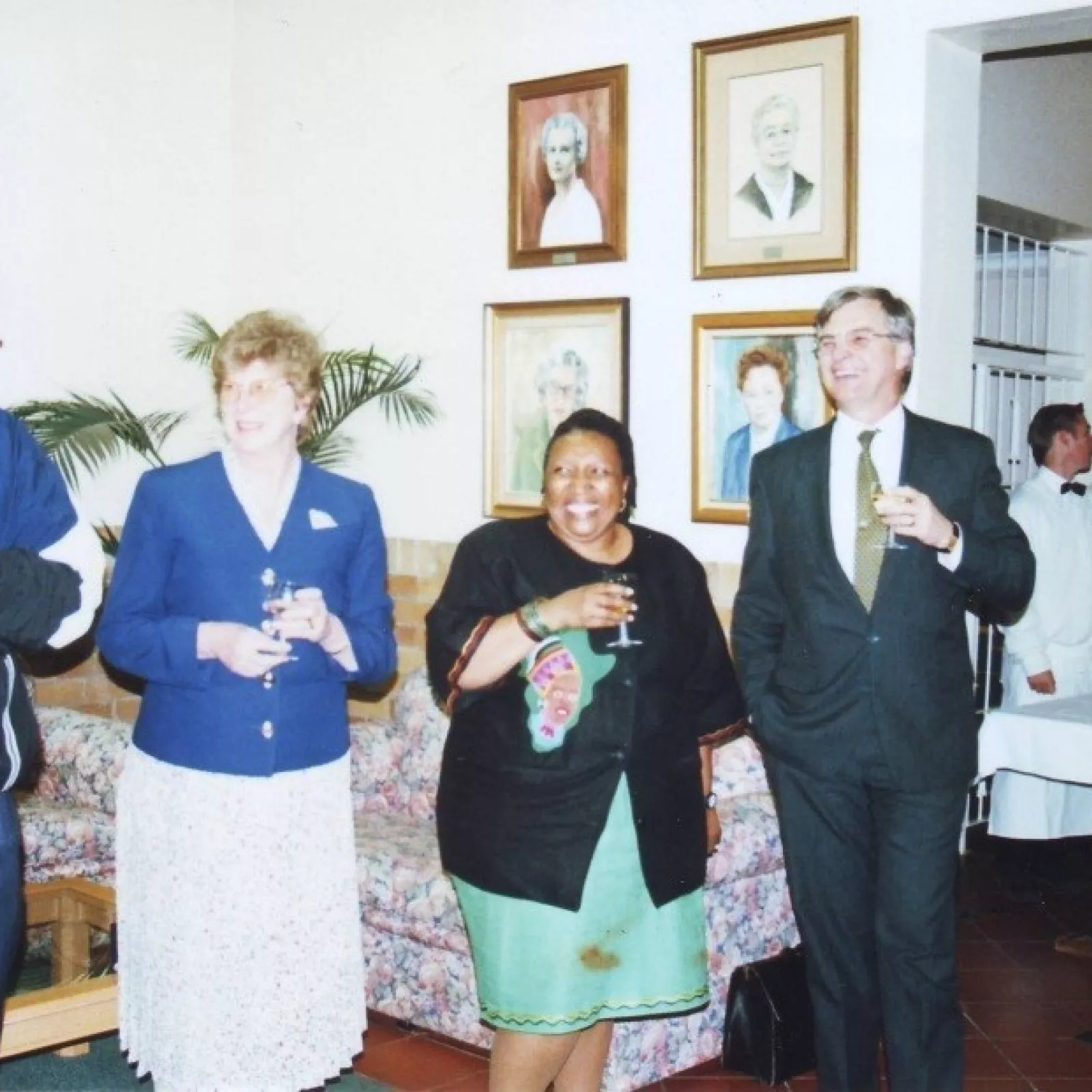 Members of the board in the new staffroom