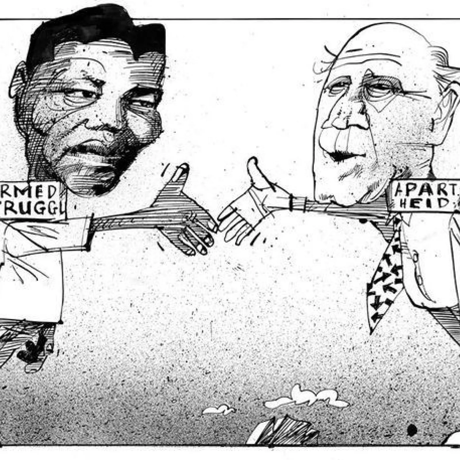 Artwork by derek bauer commenting on the extraordinary events in the country