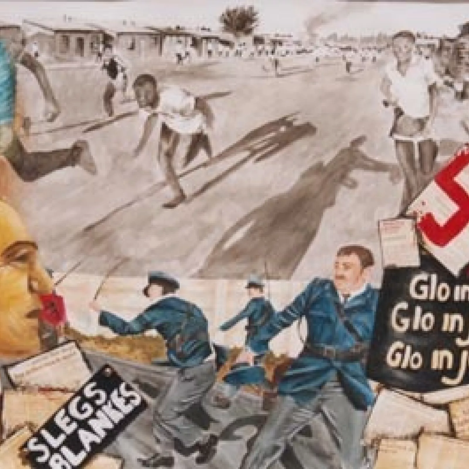 Painting by matric pupil wendy lewis in 1996