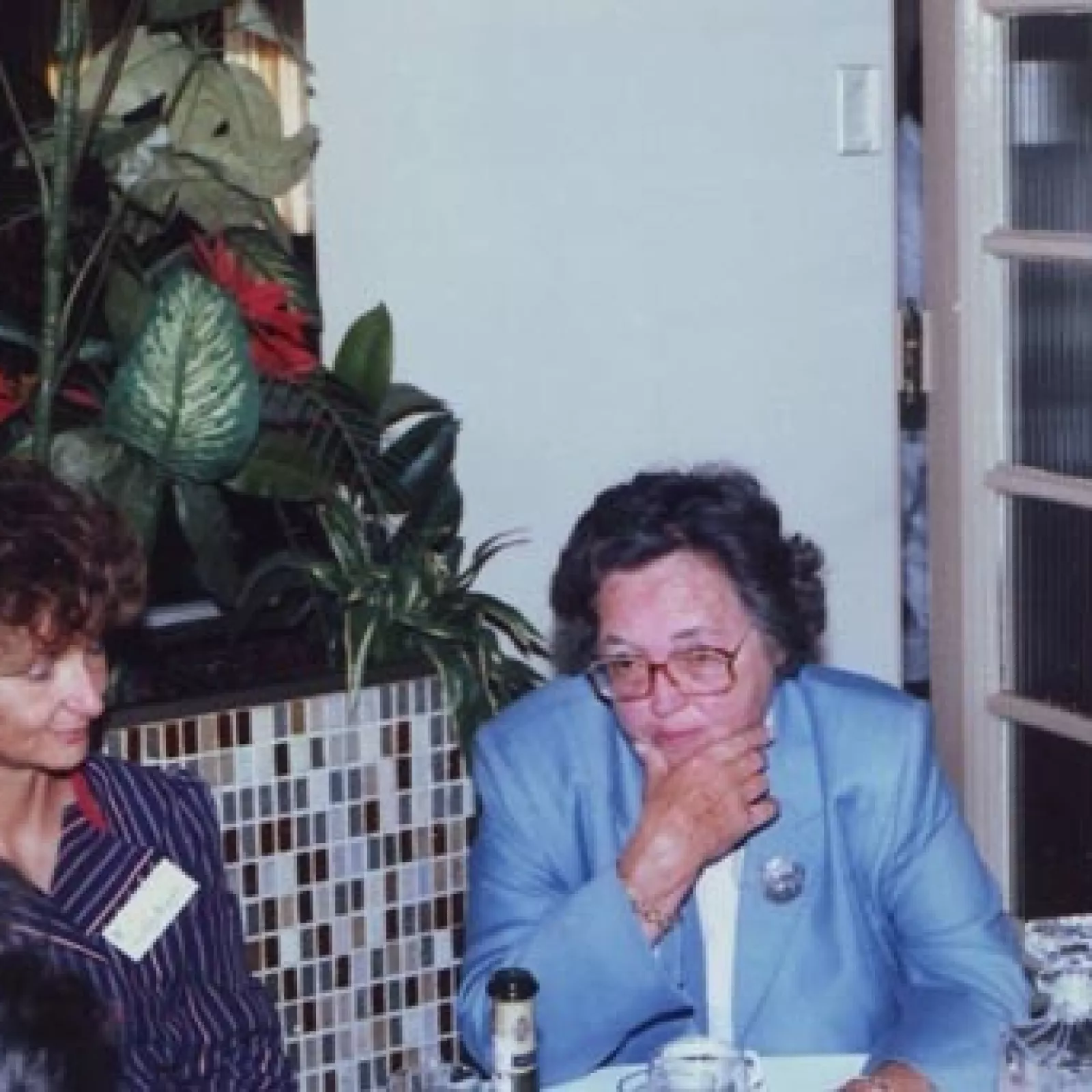 Mrs pitt in pensive mood with mrs huggett