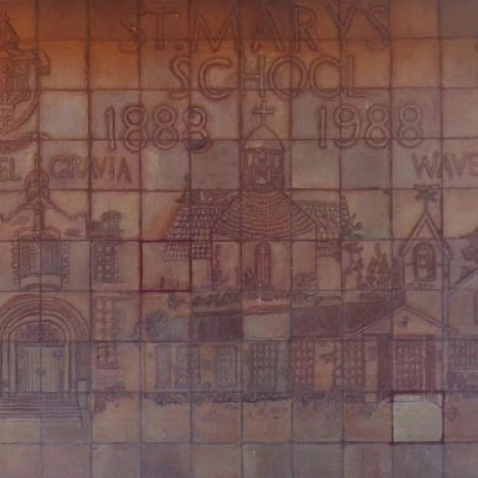 The junior school centenary mural