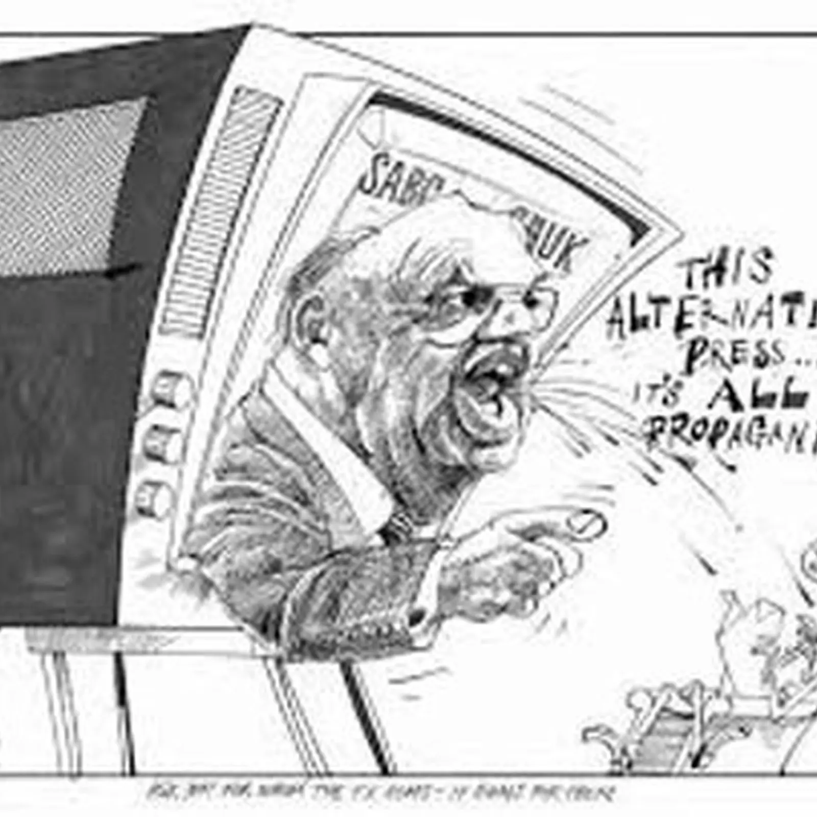 A satirical look at p w botha by the artist derek bauer