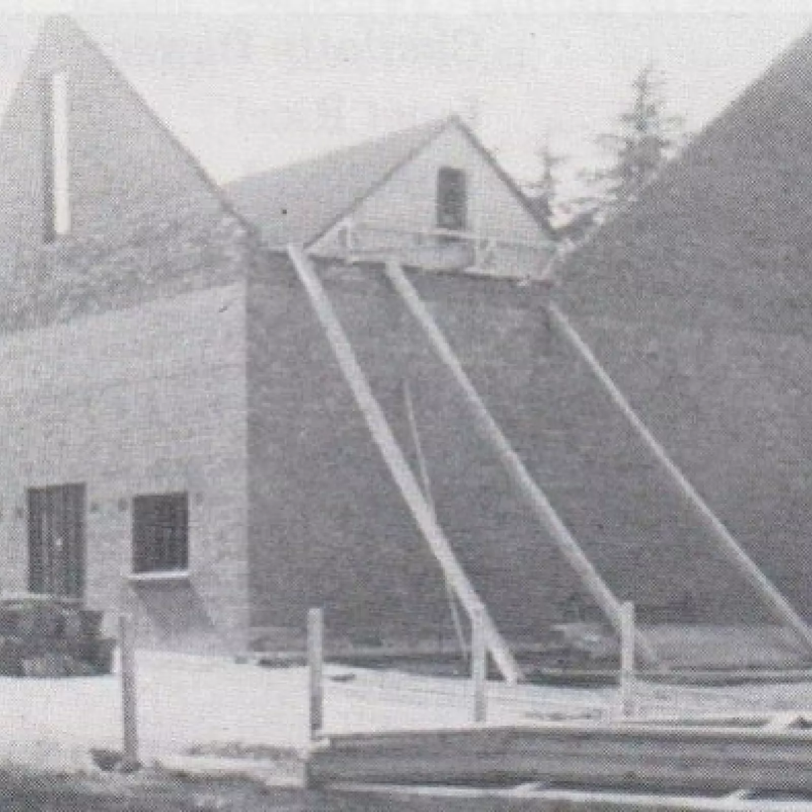 The audio visual room under construction