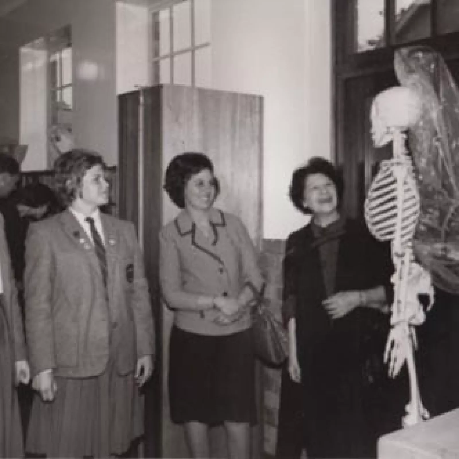 The wonders of modern apparatus in the new science laboratory