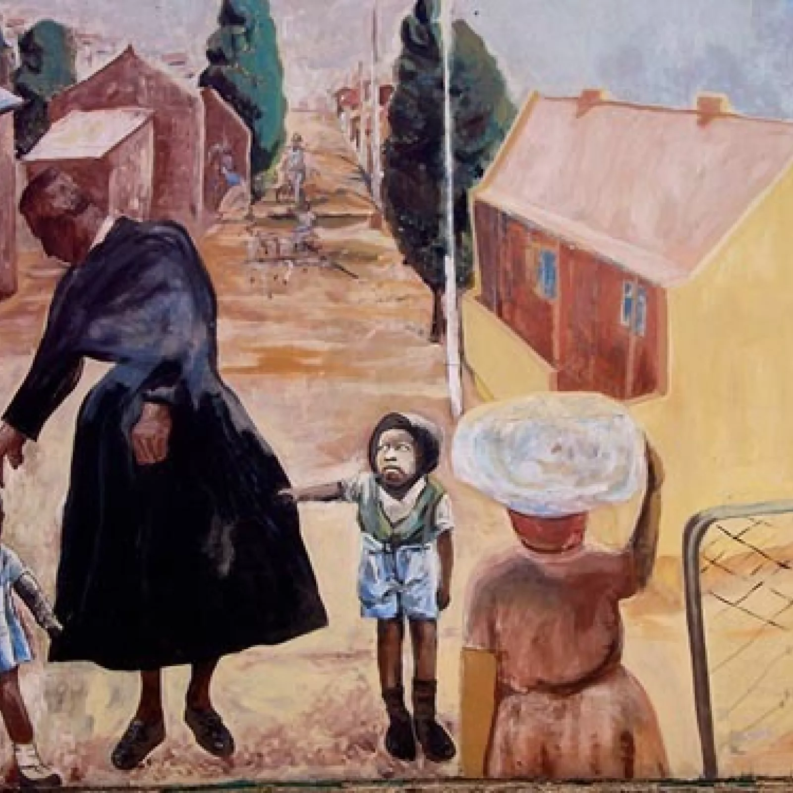 A painting of father huddleston in sophiatown