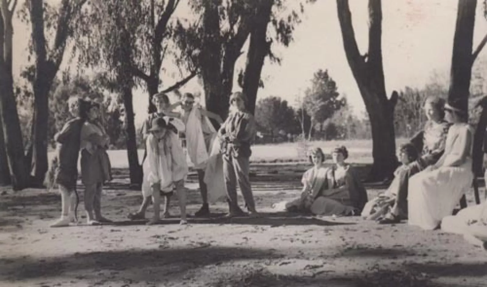 A midsummer night Ys dream performed in the open