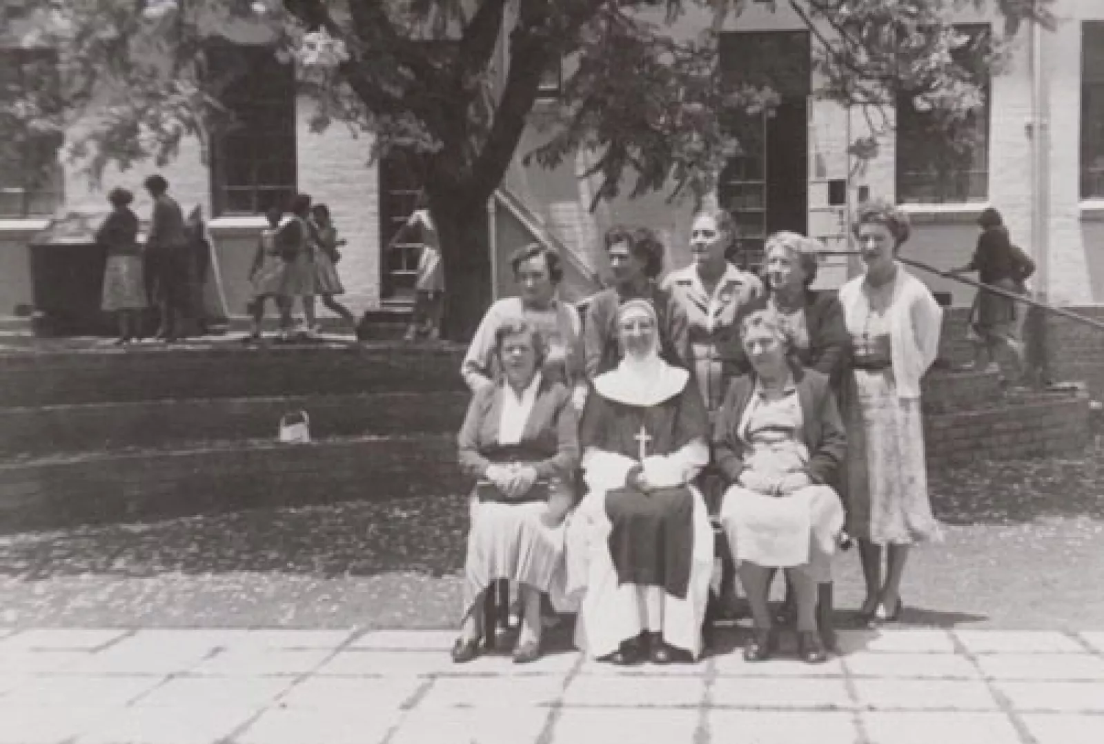 A staff photograph on the queen Ys path