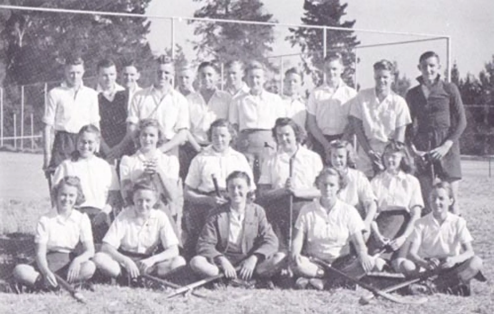St mary Ys playing hockey against st john Ys college boys