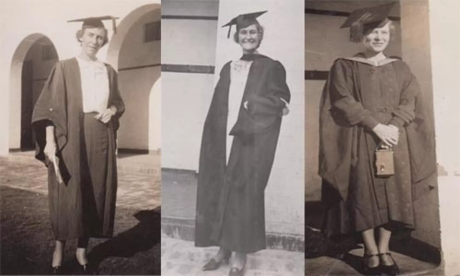 Teachers in academic regalia at prize giving