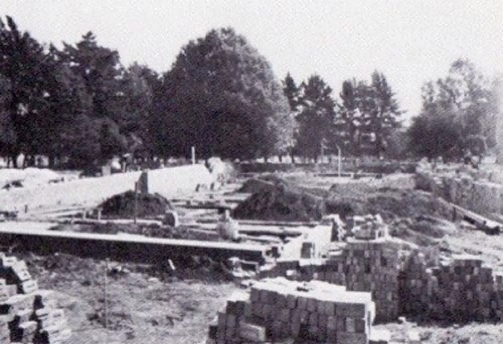 The building of the south and east wings begins