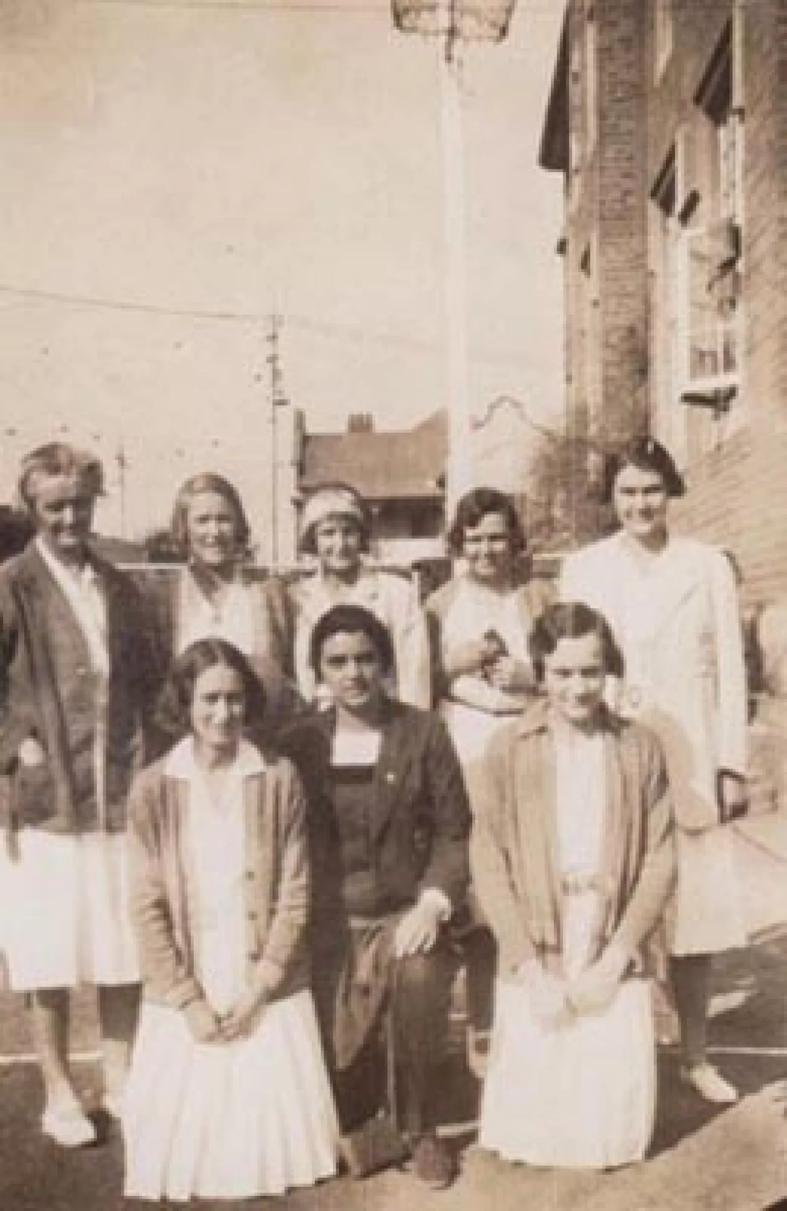 Miss darke extreme left is a keen tennis player