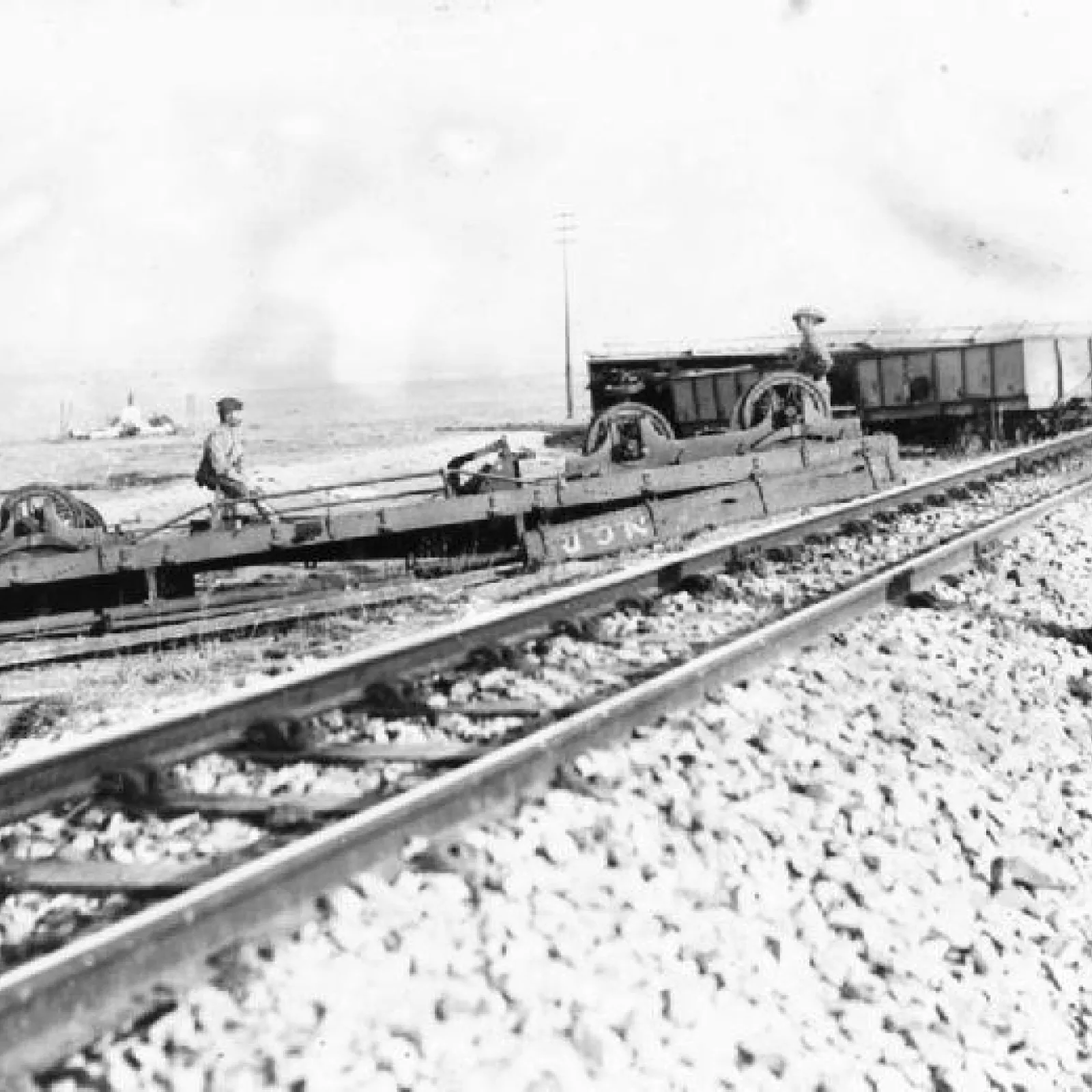 Remains of an armoured trains