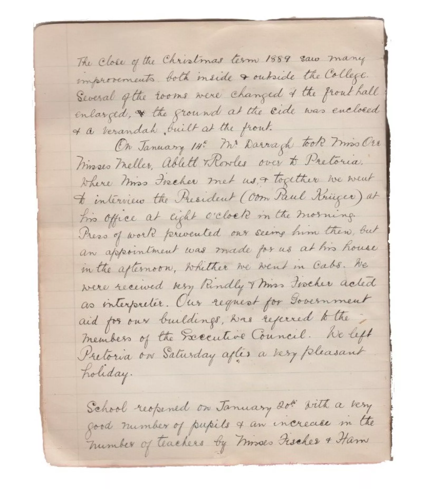 Miss holmes orr Ys diary her visit to kruger 2