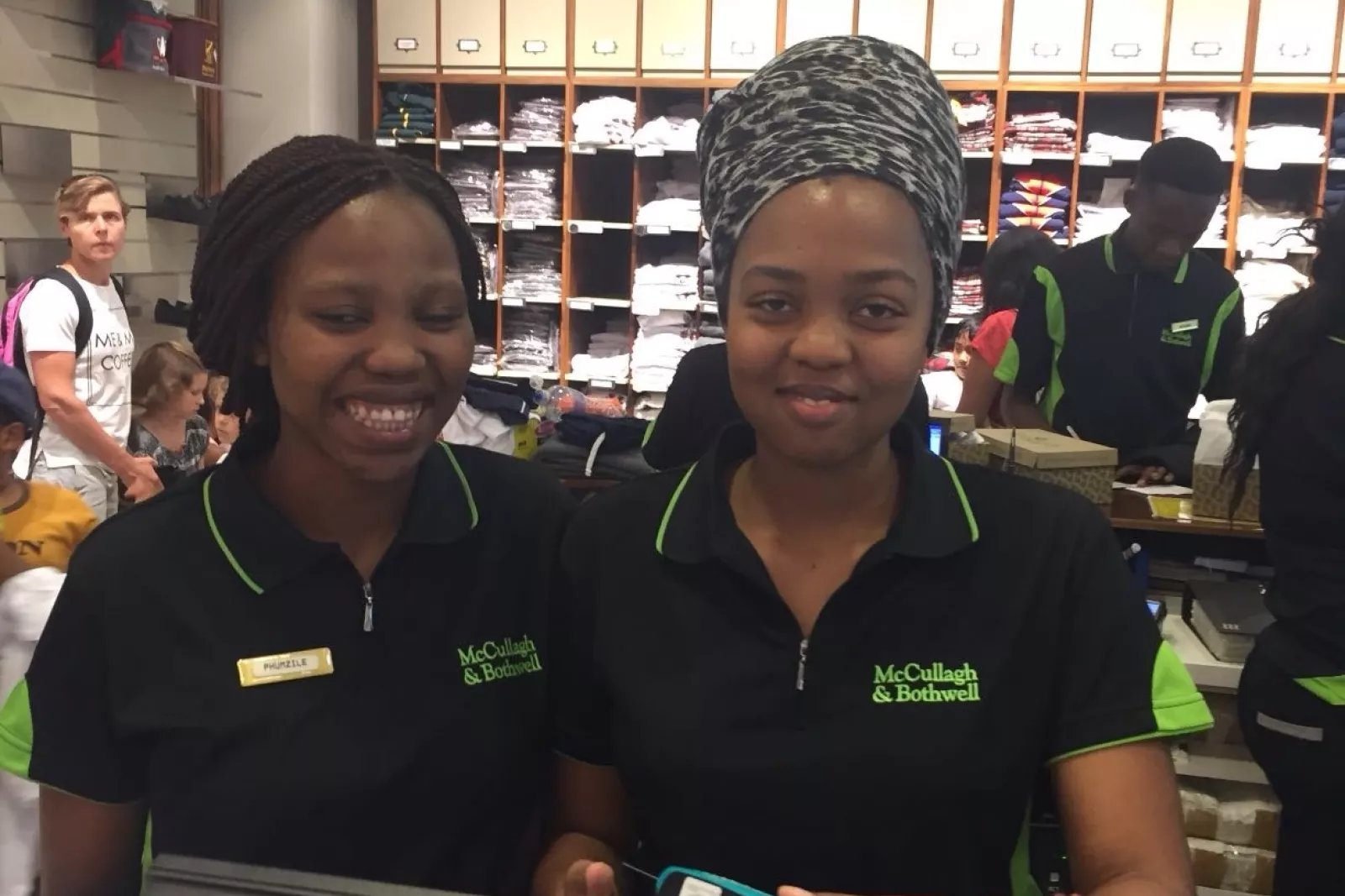 22 January Mmampe and Phumzile at Mc Cullough and Bothwell