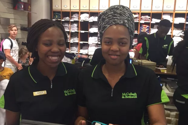 22 January Mmampe and Phumzile at Mc Cullough and Bothwell