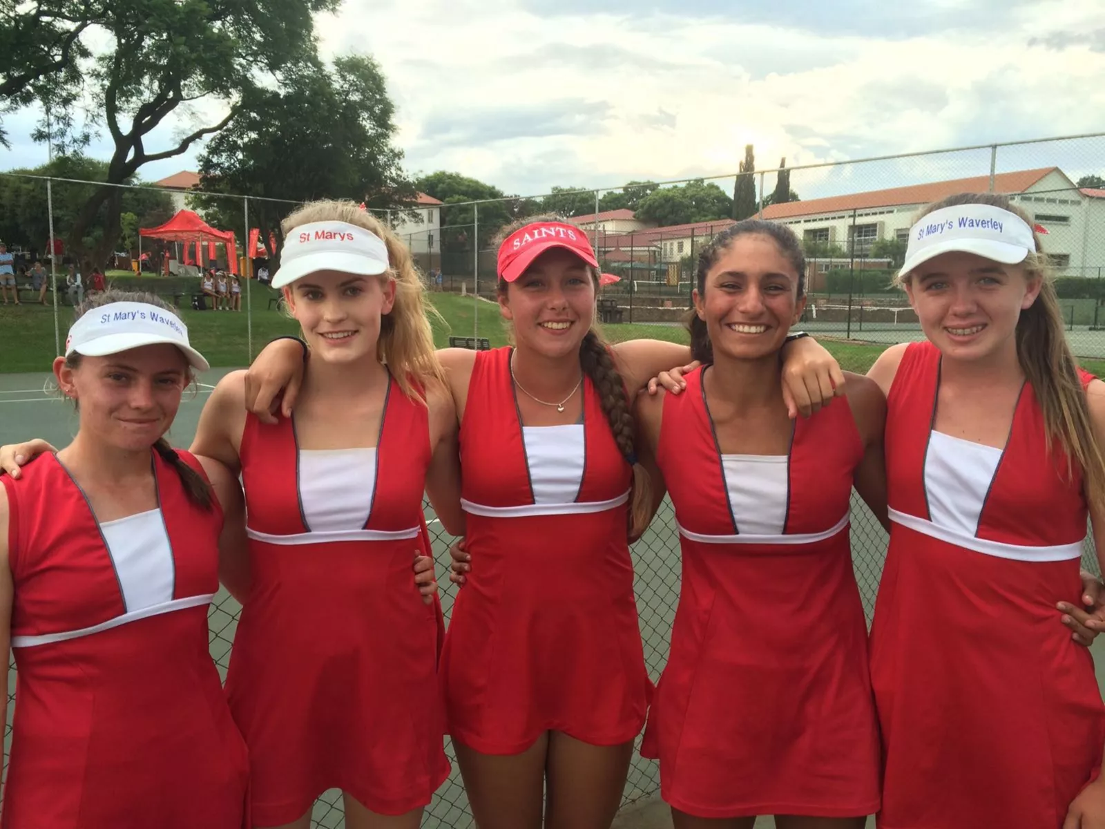 The St Marys School Waverley 1st tennis team