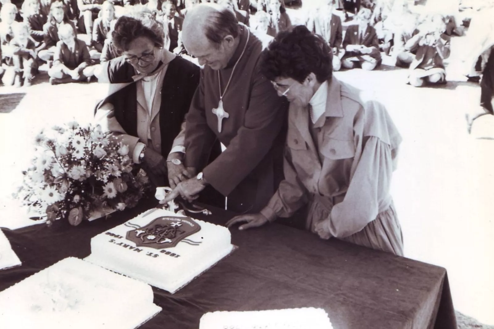 Black and white cutting cake 1988 copy
