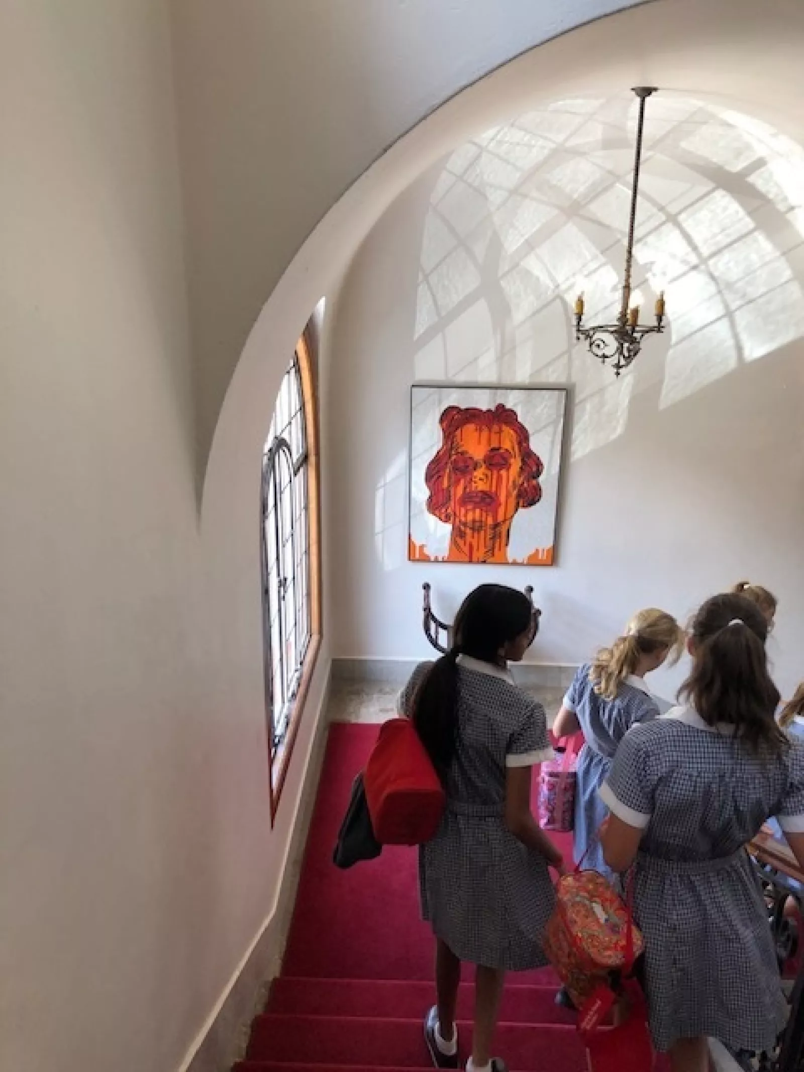 Going down the hallway Villa Arcadia