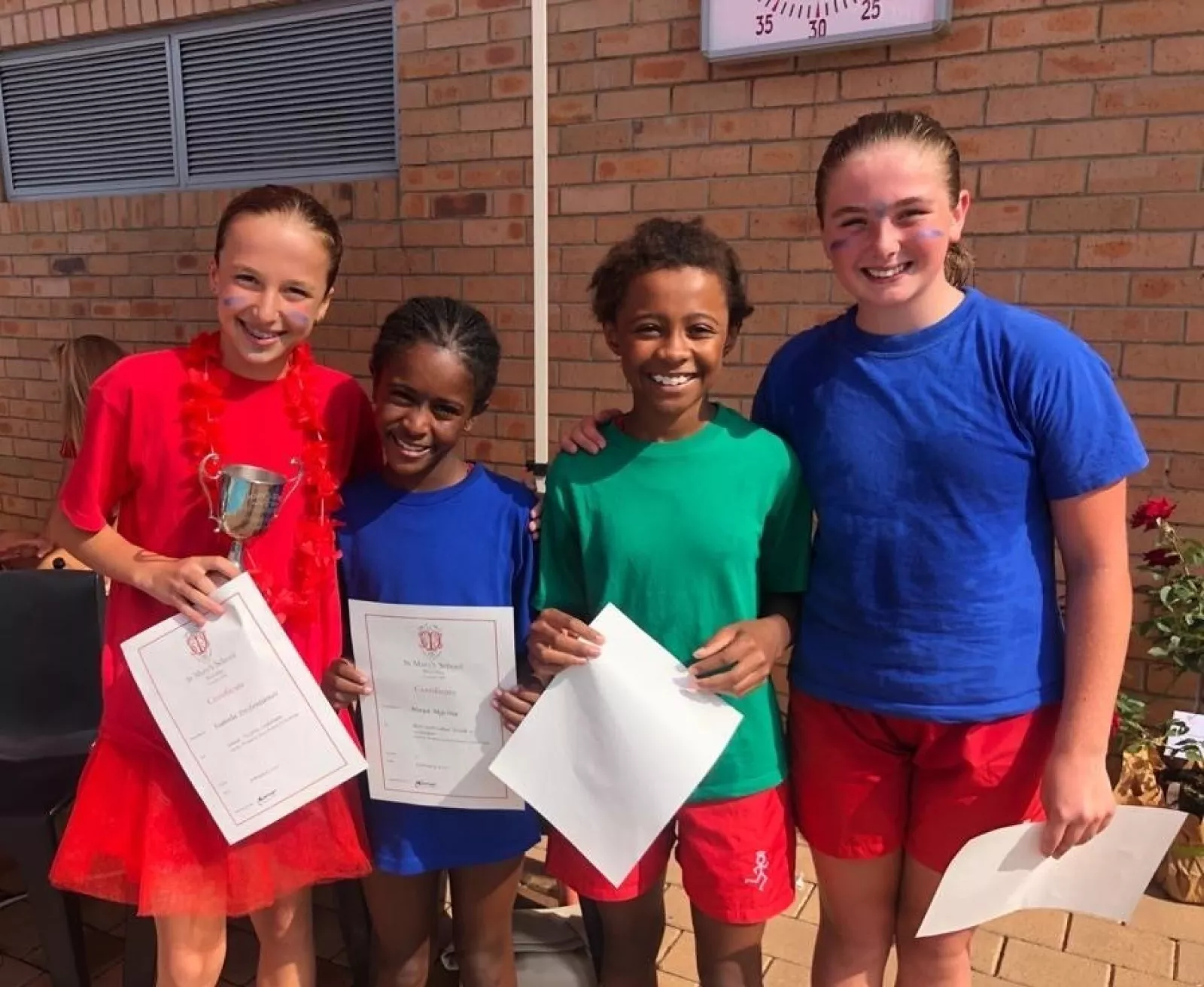 Top swimmers in each grade