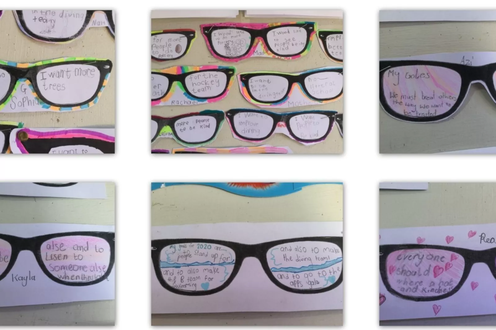 Grade 0 2020 visions collage