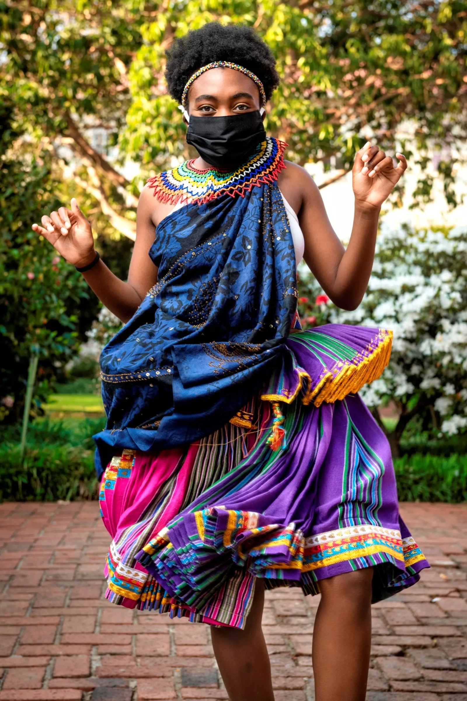 Mask wearing even when celebrating Heritage Day in the Senior School