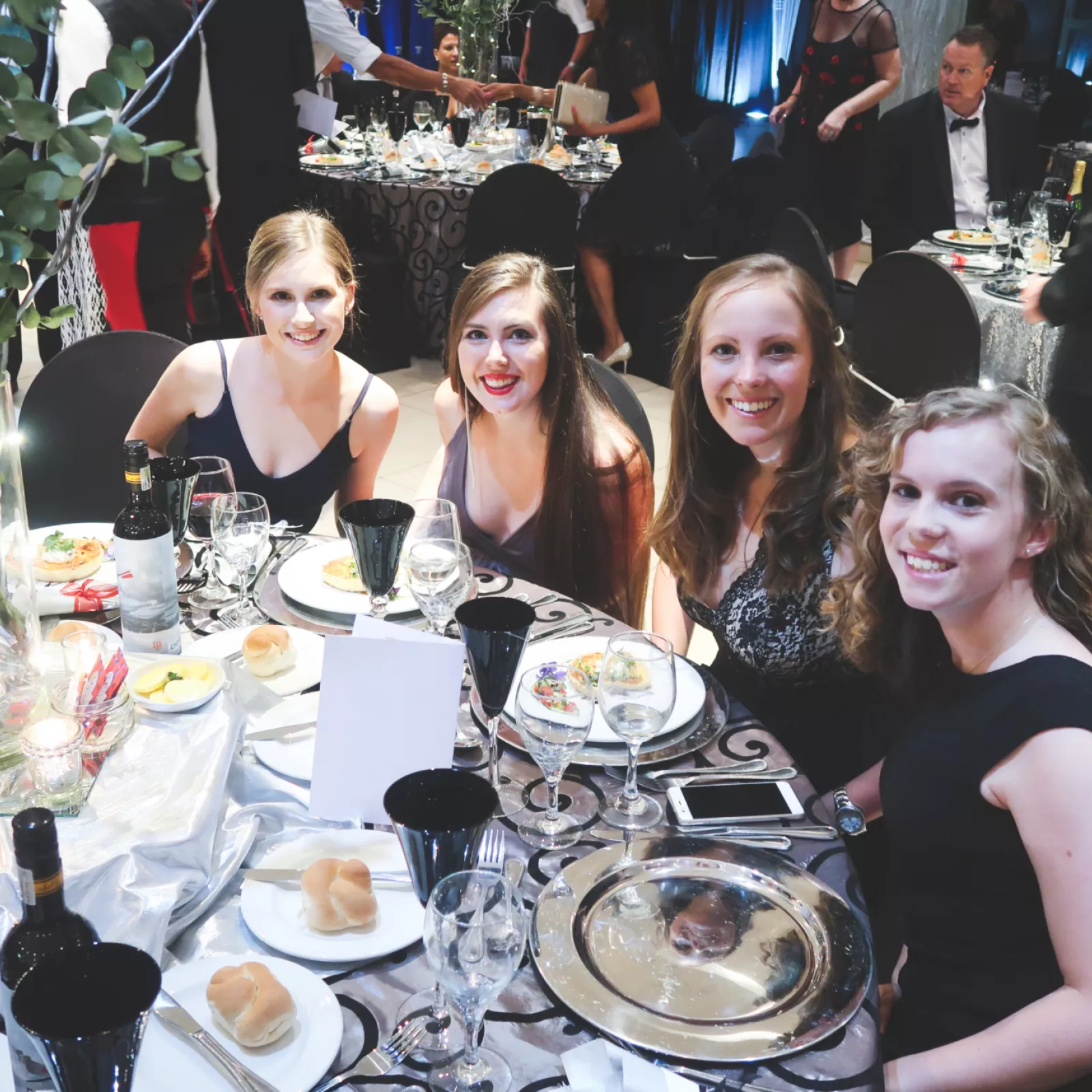 Past st marys rowers at the gala dinneer