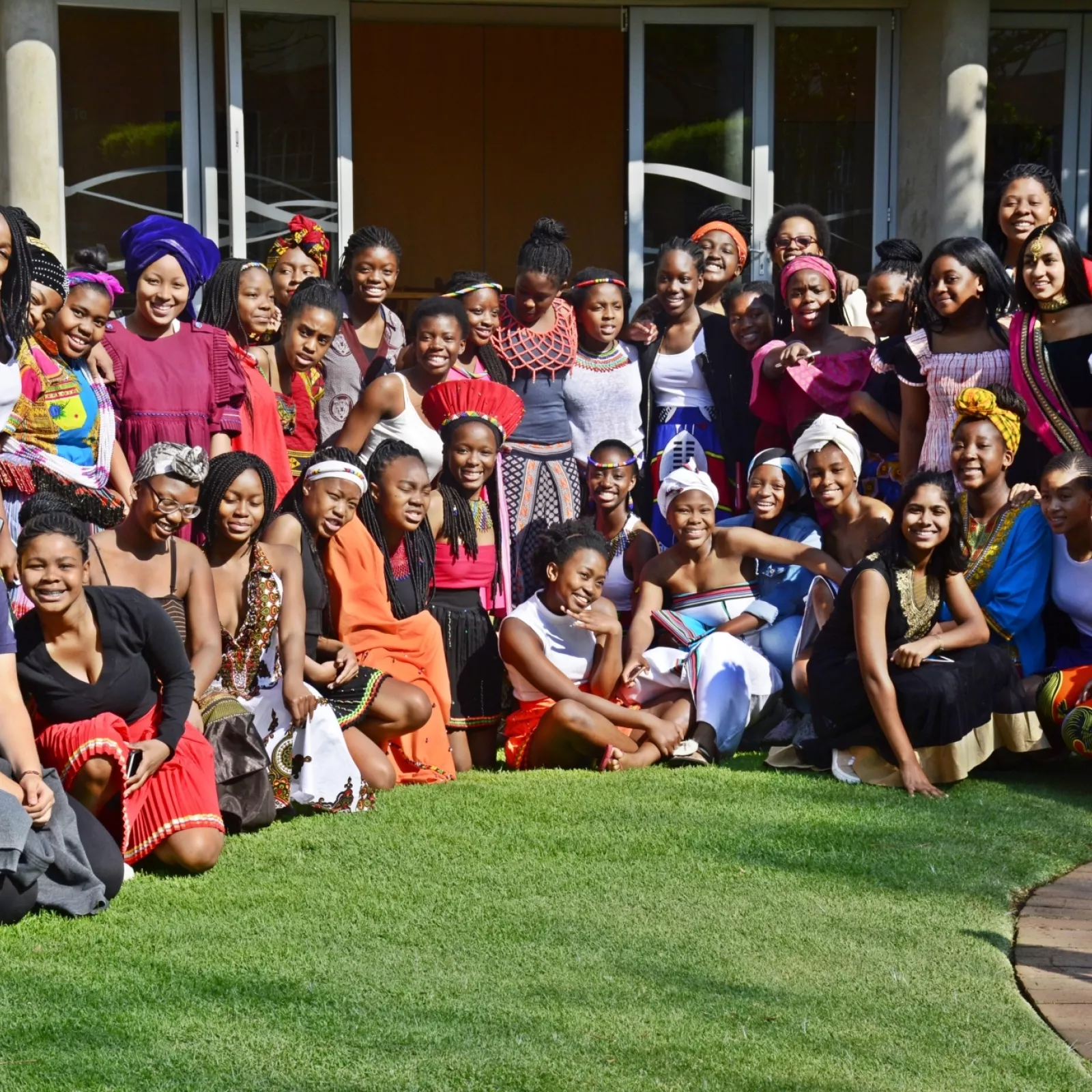 Girls dressing up on heritage day